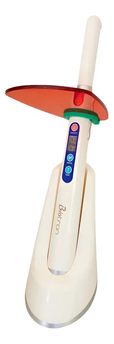 Fotopolimerizador Odontologico Sem Fio 2600 Mw Biotron Gelo/branco