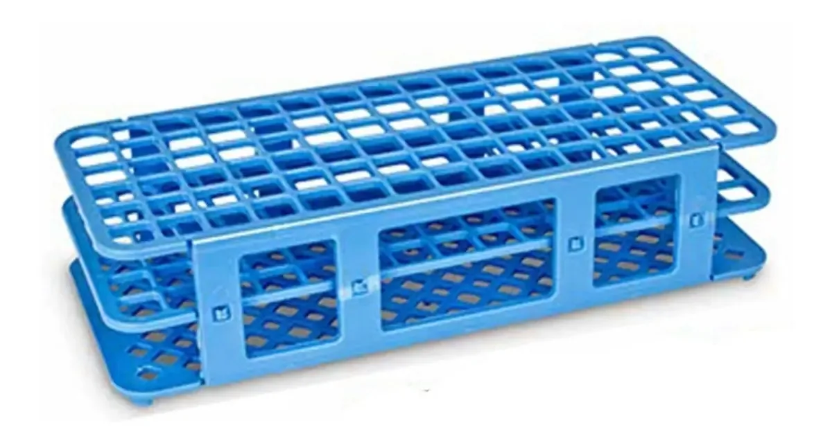 Estante Plástica Para Tubos De Ensaio 90x13mm