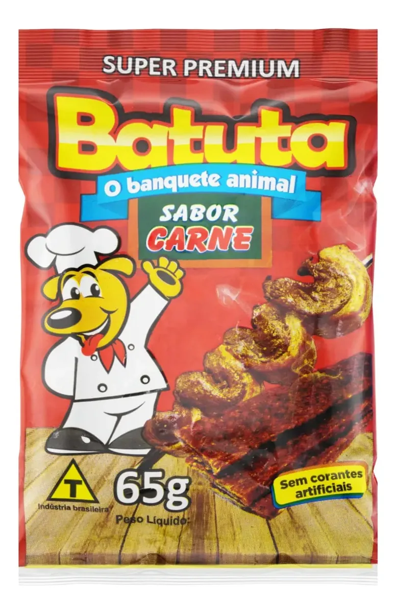 Bifinho Carne Batuta Super Premium Pacote 65g