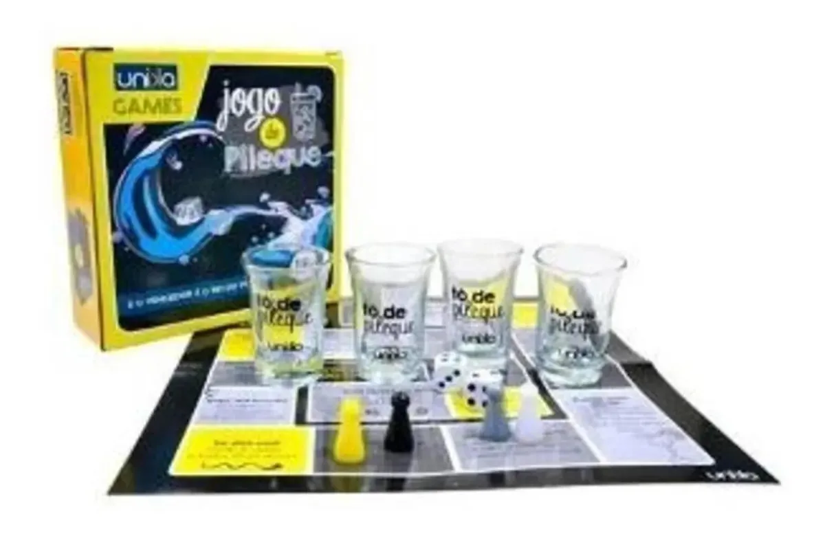 Jogo de Tabuleiro Etílico Roleta Drink Adultos Unika com Copos