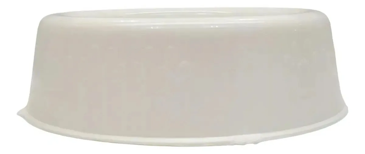 Comedouro Plastico Patinhas Filhote 300ml Branco