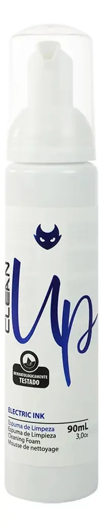 Espuma de Limpeza Para Tatuagem Clean Up 90ml Electric Ink