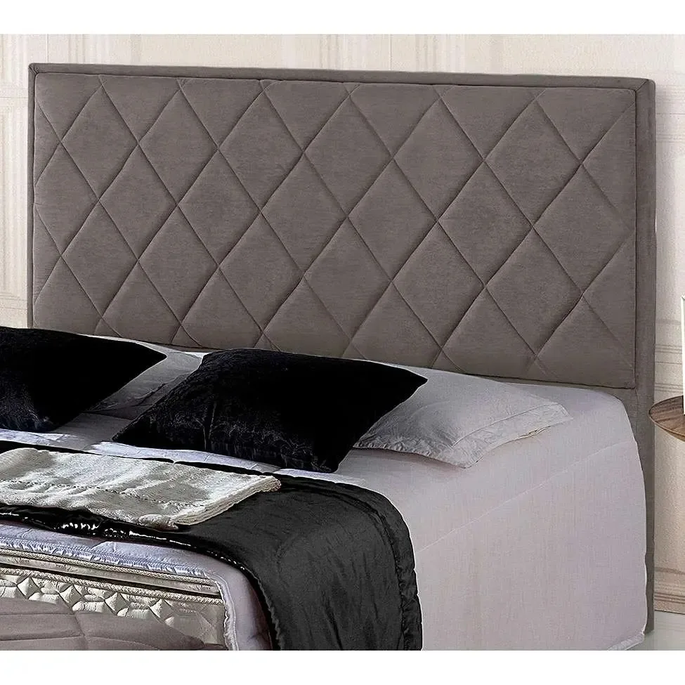 Cabeceira Topázio Queen Plus Suede Marrom