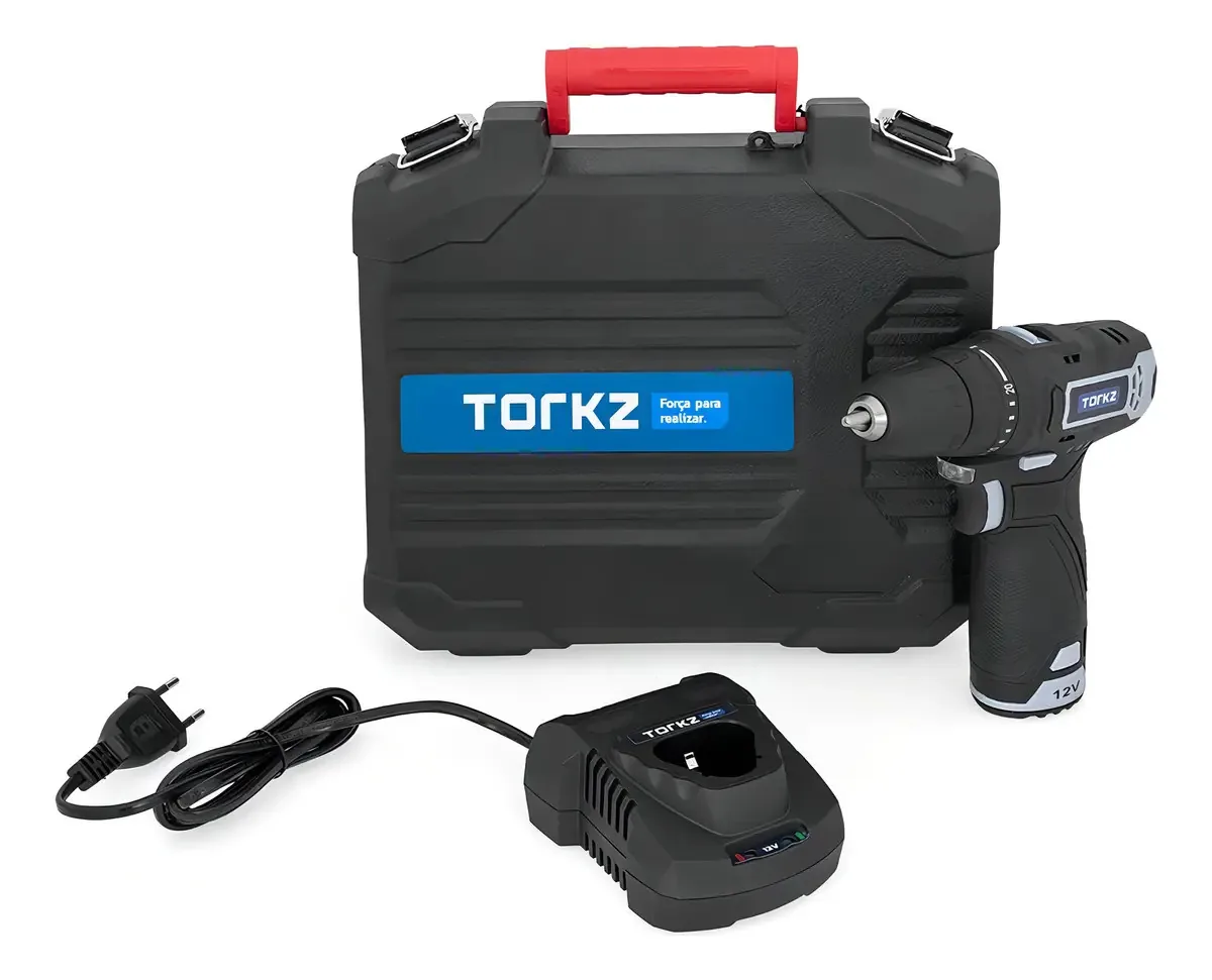Furadeira Parafusadeira Torkz Profissional Trb0013 1 Bateria