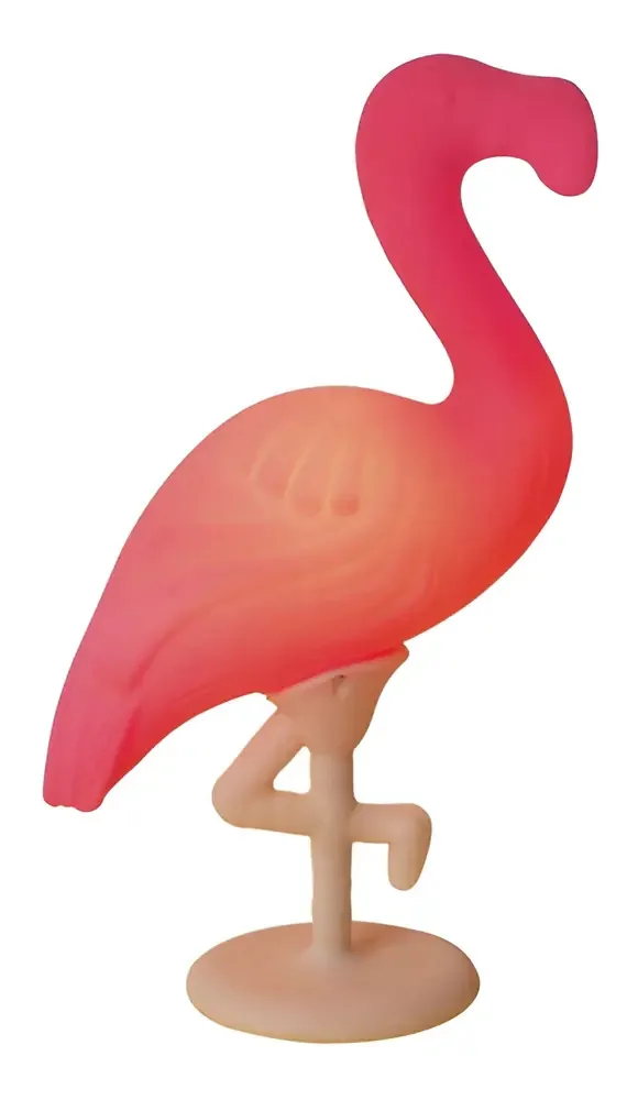 Luminária Abajur Flamingo Salmão Bivolt