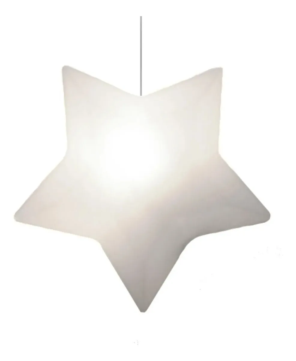 Pendente Estrela Branca Quarto Bebe Crianca Lustre Infantil