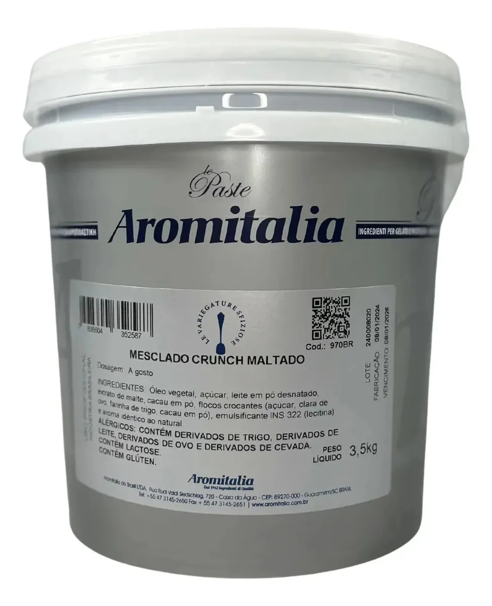 Mesclado Crunch Maltado Aromitalia C/3,5 Kg