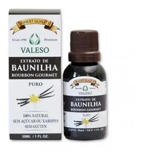 Extrato Baunilha Pura 30ml Valeso Valeso