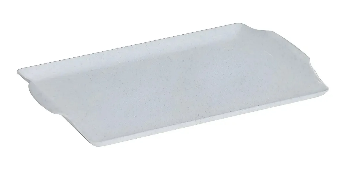 Bandeja Retangular Policarbonato Mármore Square Vemplast 23x35 Cozinha