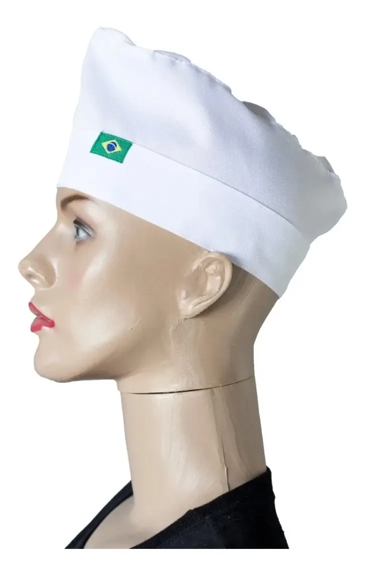 Touca Bibico Para Cozinha - Tecido Oxford - 1 Unidade