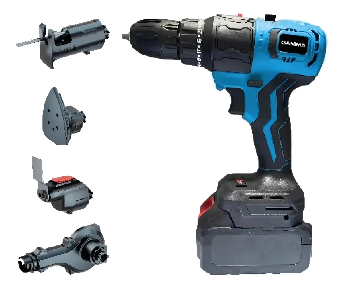 Furadeira A Bateria 21v Brush Multifuncional G12501qc Gamma