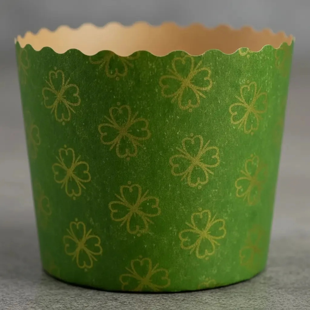 Forma De Papel Verde P/ Panetone 100g C/ 100un
