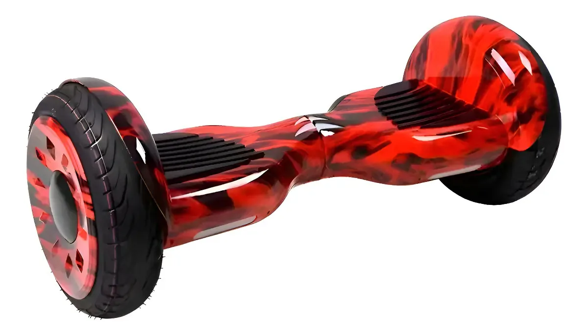 Hoverboard Elétrico Bluetooth 10" Vermelho Fogo