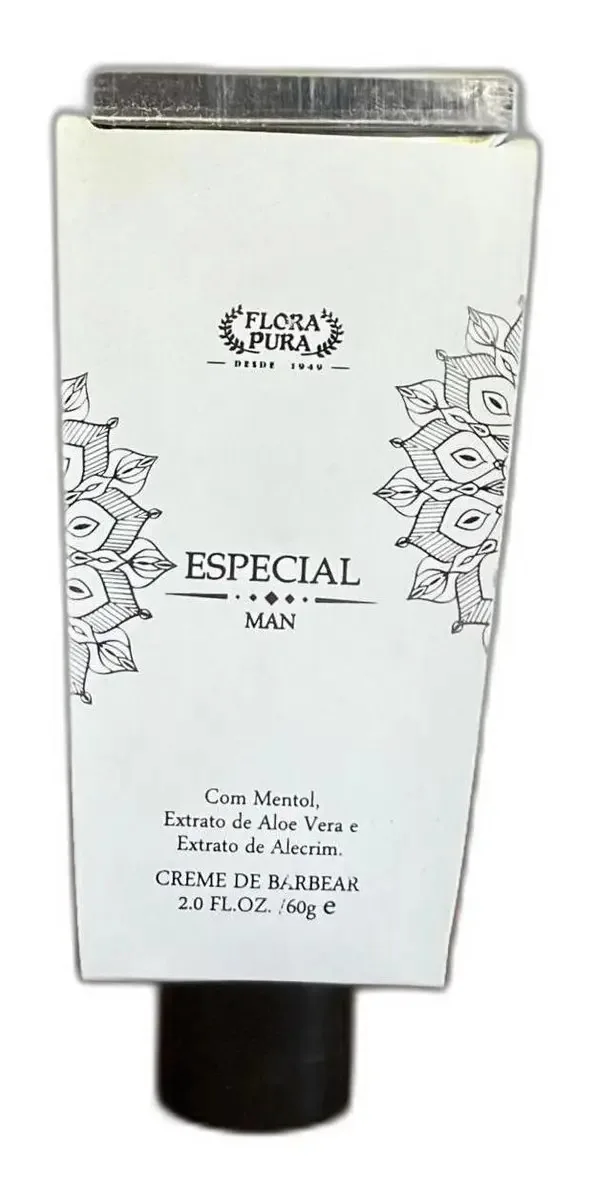 Creme De Barbear Especial Man -60g -flora Pura