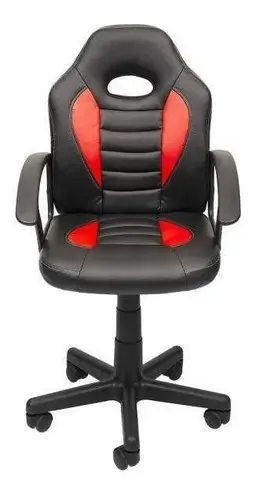 Cadeira Gamer Kids Infantil Giratória Couríssimo Vermelho
