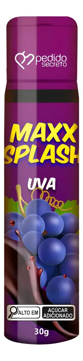 Géis Lubrificantes Íntimos Oral Beijáveis Preliminares 30g Sabor Uva