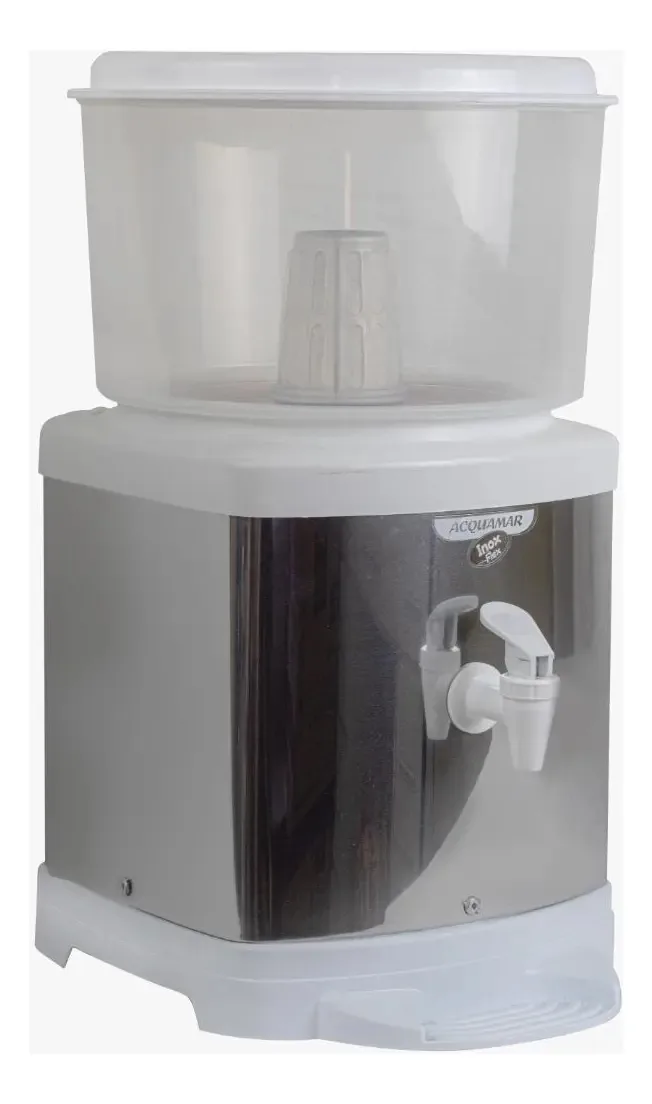 Bebedouro De Água Acquamar Em Inox Branco 6l