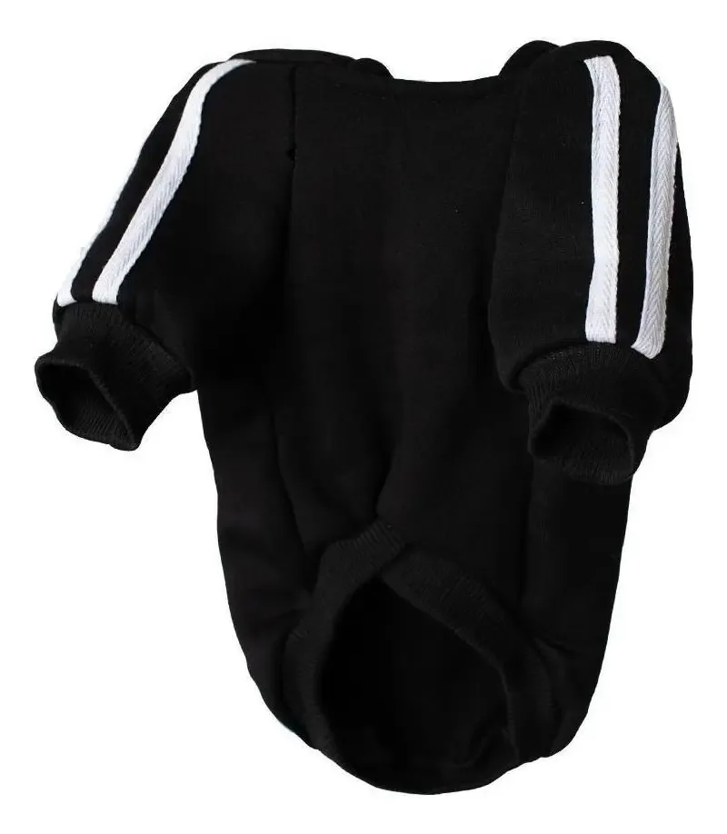 Roupa Para Cachorro Moletom Com Capuz Preto - Pp