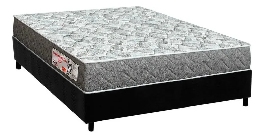 Box Viúva Colchão Espuma Orthoflex D23 + Base (128x188)