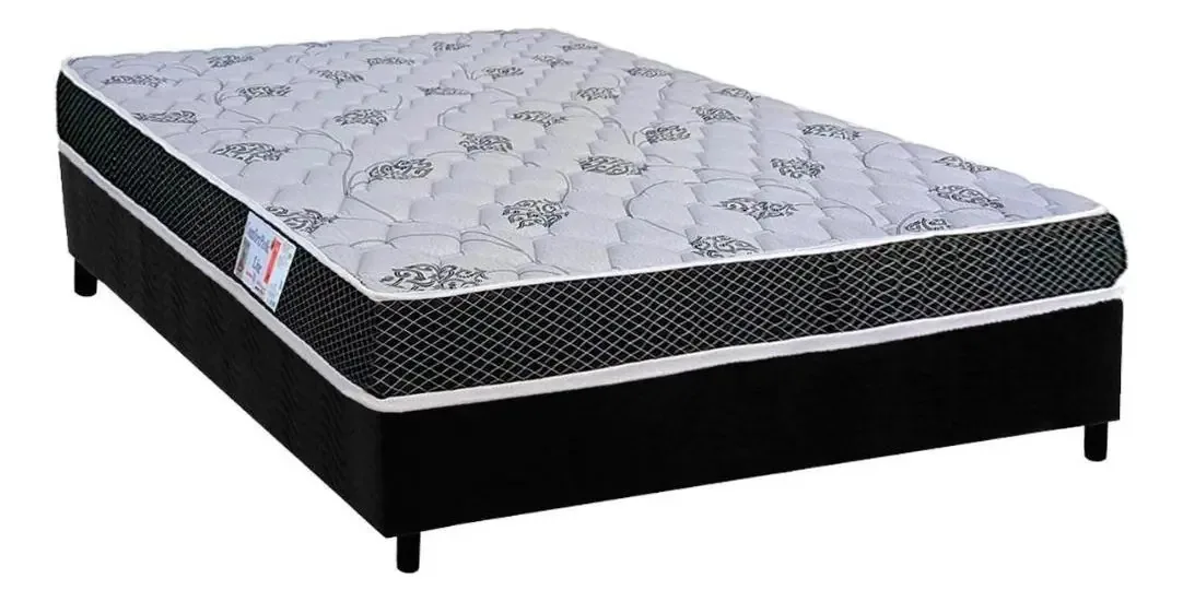 Box Viúva Colchão Espuma Orthoflex D20 + Base (128x188)