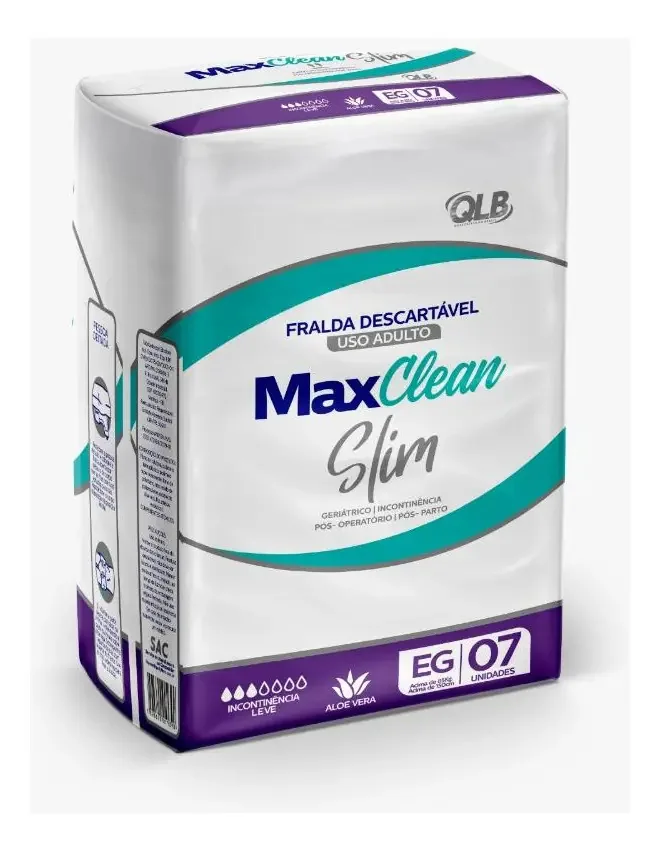 Kit 12 Pacotes Fraldas Geriátricas Descartáveis Maxclean Eg