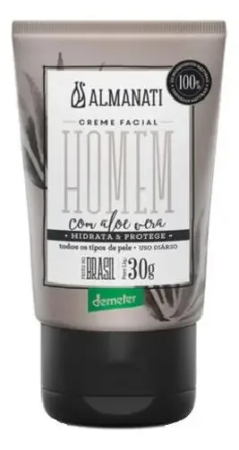 Almanati Creme Hidratante Facial Natural Homem 30g