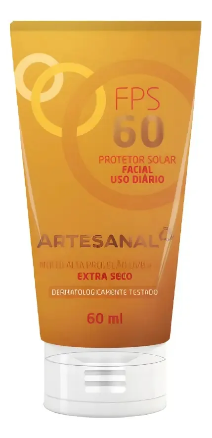 Protetor Solar Facial Farmacia Artesanal FPS 60 para Todo Tipo de Pele