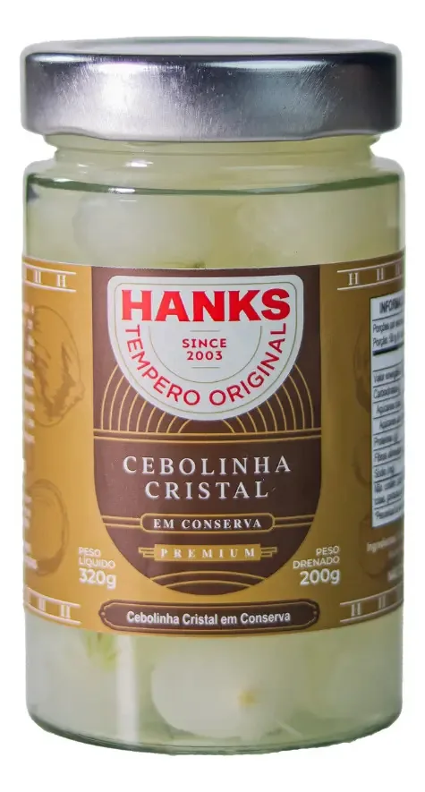Cebolinha Em Conserva Hanks 300gr Cristal