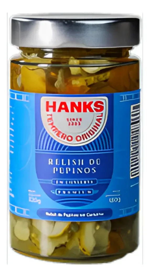 Pepino Em Conserva Hanks 180g Relish