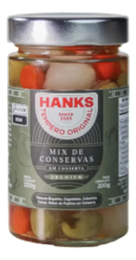 Mix Vegetais Em Conserva Hanks 200g