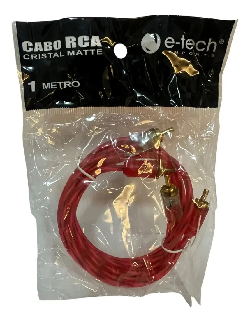 Cabo Rca Cristal E-tech 1M