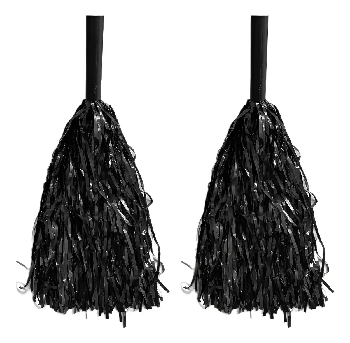 Pompom De Torcida Metalizado - 2 Unidades Cor Preto