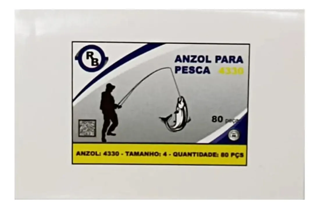 Anzol Para Pesca Tamanho 4 - 320 Peças