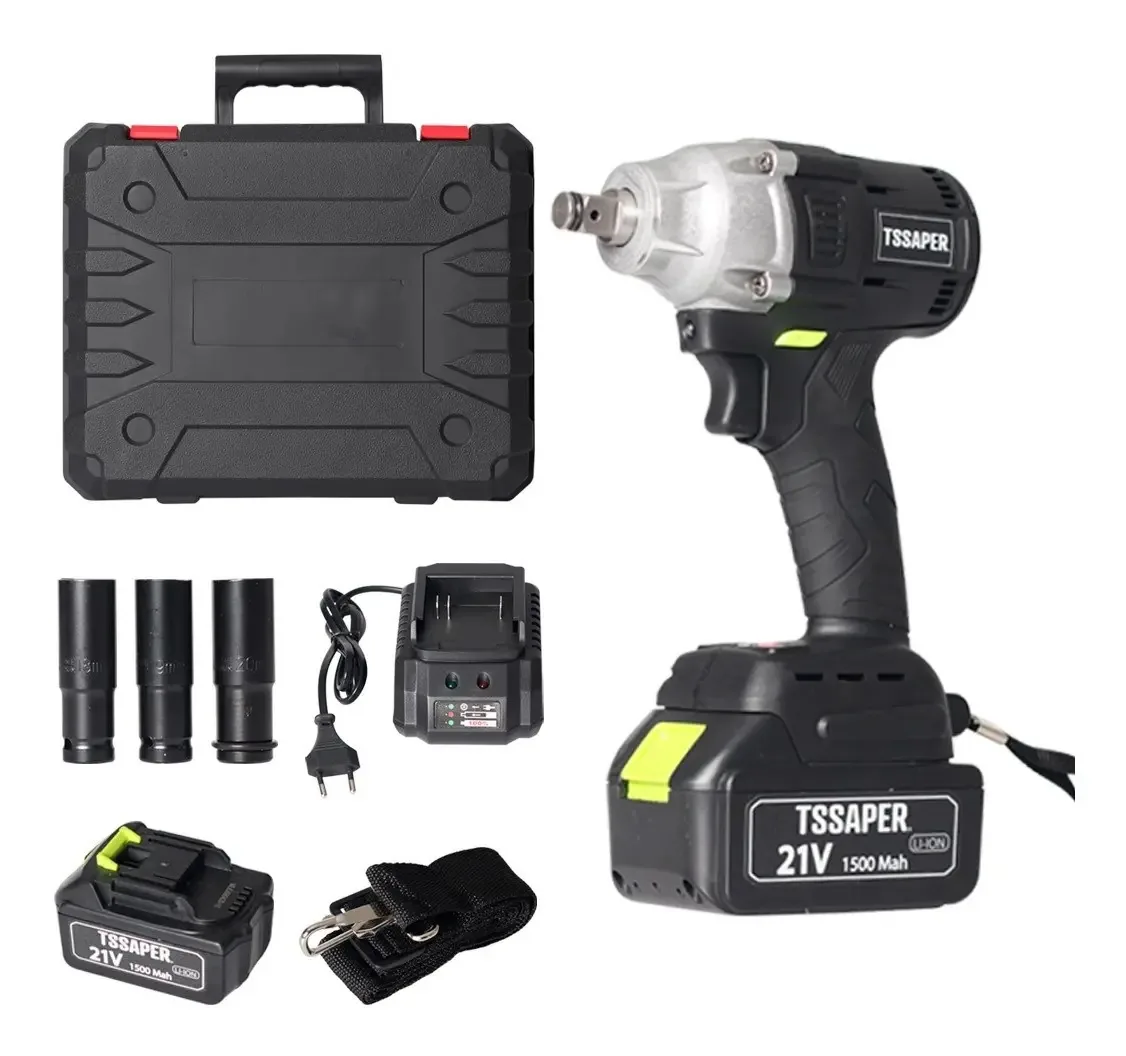 Chave De Impacto 21v 1/2 Brushless 280 N.m A Bateria Tssaper