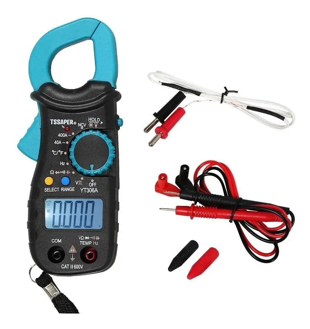 Alicate Amperímetro Digital Profissional 400a 600v Tssaper