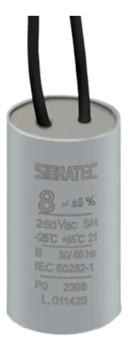 Capacitor Perm. C/cabo 8,0 Uf/