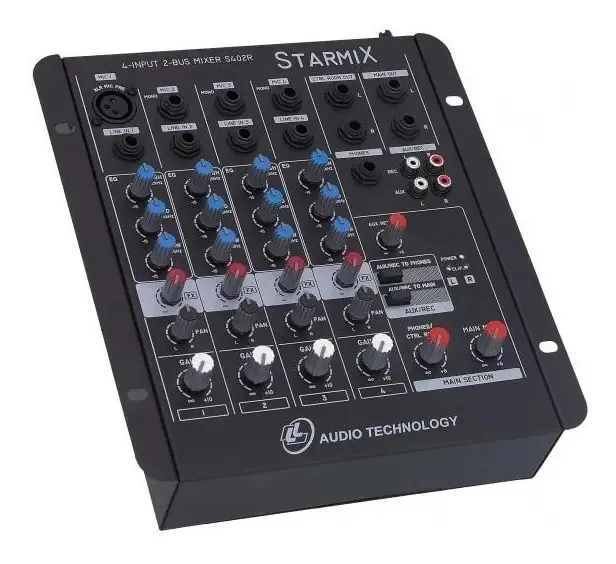 Mesa De Som Ll Audio Starmix S402r Com 4 Canais