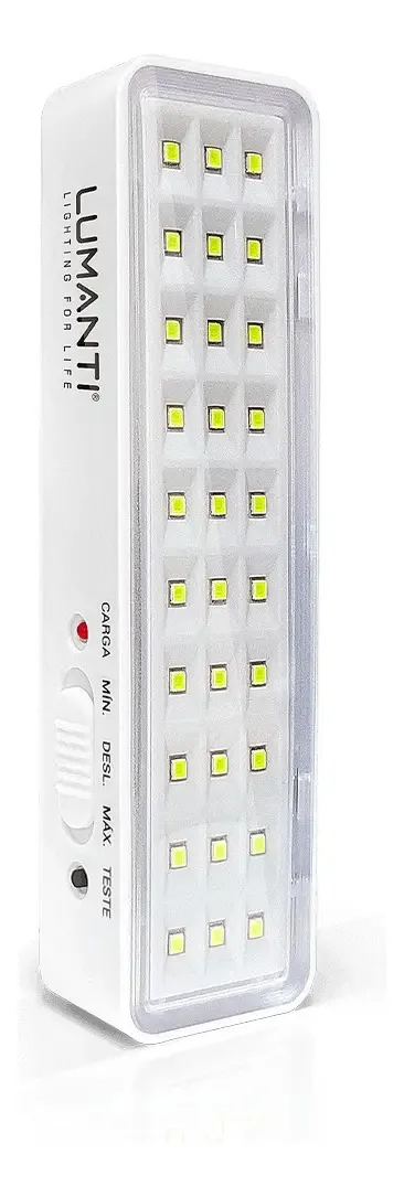 Luminária De Emergência 6500k Cor Branco