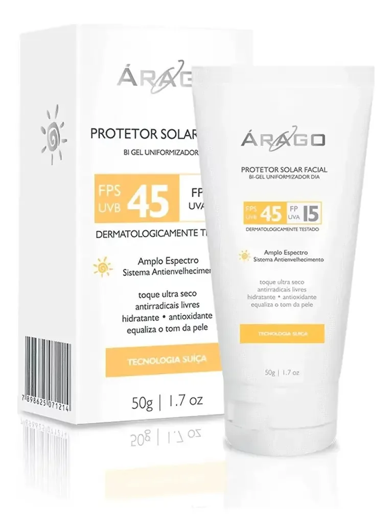 Arago Protetor Solar Clareador Fps 45 50g