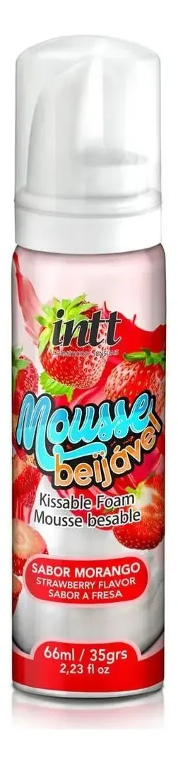 Mousse Beijável Morango - Intt Cosméticos