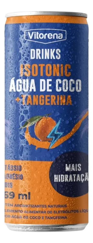 Água De Coco Isotônico Tangerina Vitorena 269 Ml