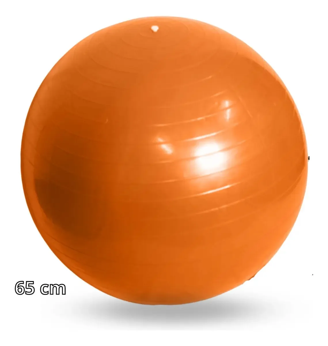 Bola Pilates 65cm Funcional Yoga Abdominal Cores Diversas Cor Laranja