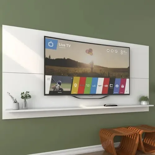 Painel Para Tv Até 55 Polegadas Jhon Branco - Mobilarte