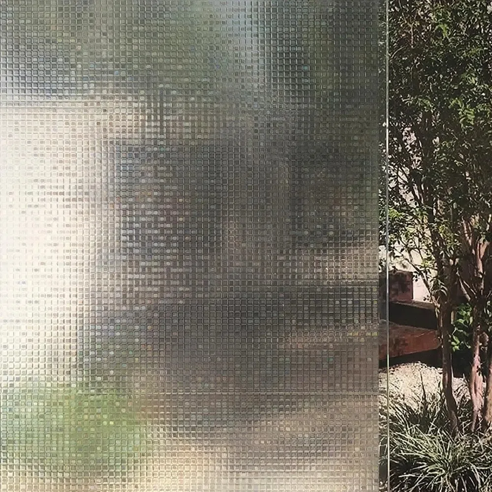 Película Adesiva 3D Pastilhas Transparente Magma para Janelas e Boxes Vidro