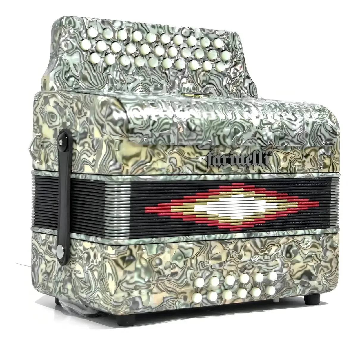 Botões Acordeon Farinelli 3012fa 31 Zebra Fa