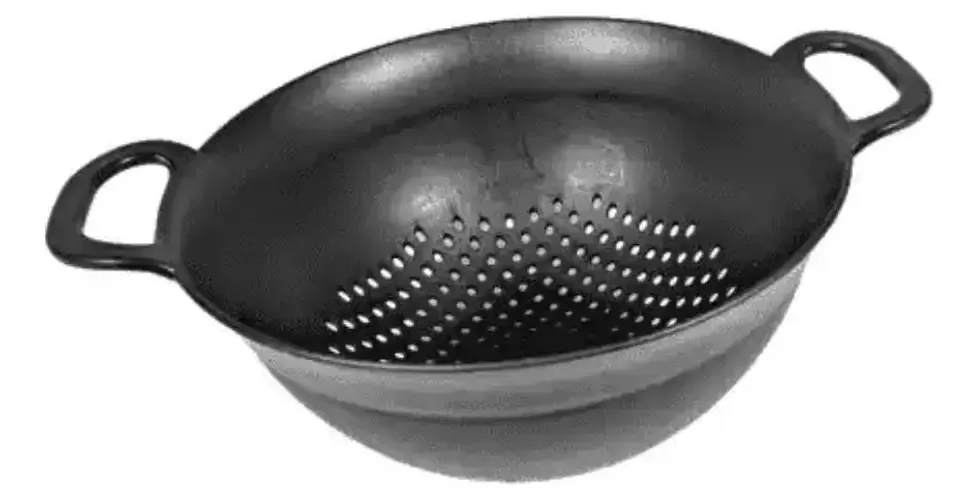 Lava Tudo / Escorredor De Arroz - Macarrão, Legumes, Saladas Cor Preto