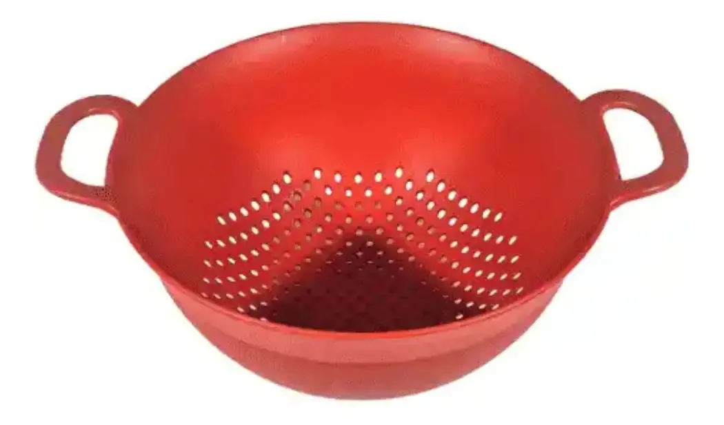 Lava Tudo / Escorredor De Arroz - Macarrão, Legumes, Saladas Cor Vermelho