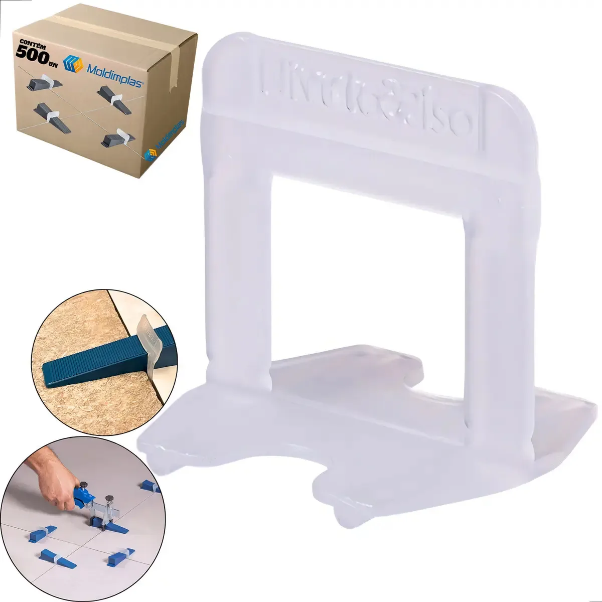 Kit 500 Espaçador Nivelador Para Porcelanato E Piso O Melhor Cor Transparente