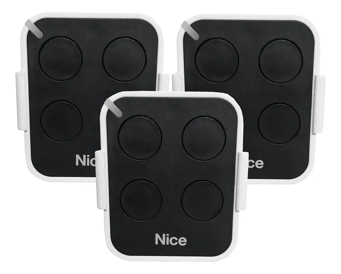 3 Controles Portão Automático Linear Hcs 4 Botões 433,92 Mhz