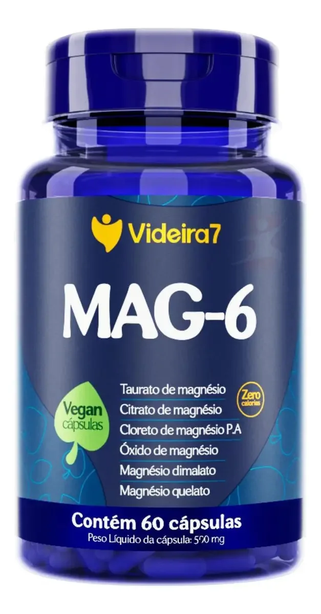 Mag-6 6 Magnésios Taurato Citrato Pa Óxido Dimalato Quelato